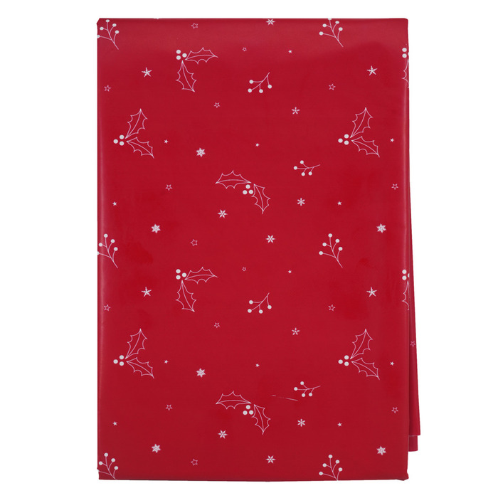 Voksduk med julehjerter 140 x 320 cm